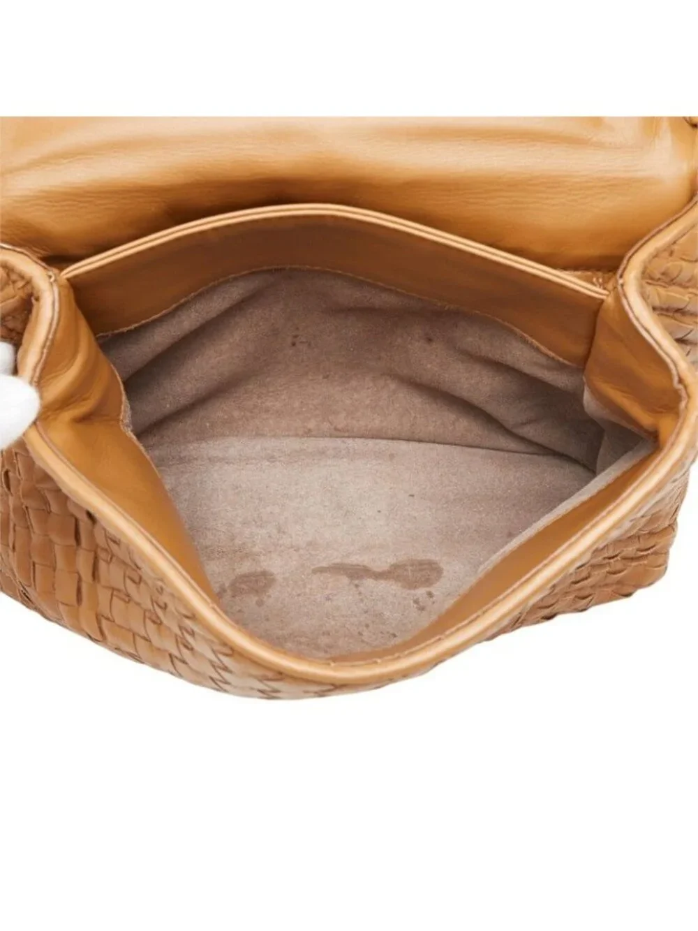 Bottega Veneta Intrecciato Olympia Small Chain Shoulder Bag Brown Leather
